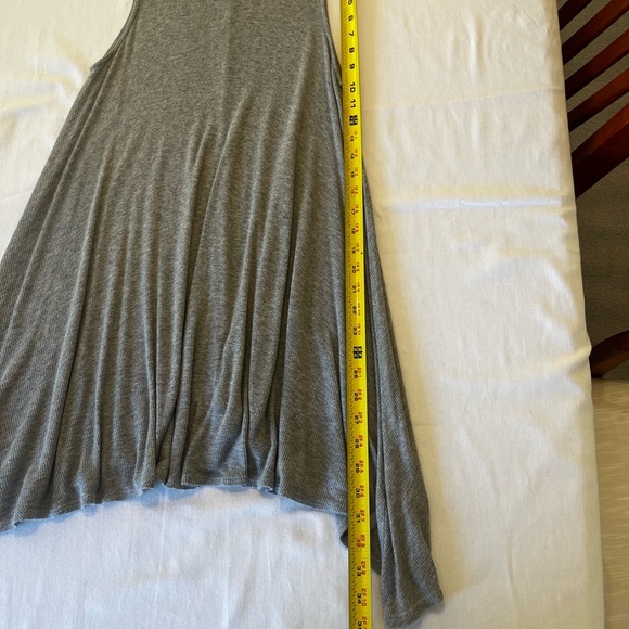 fab'rik Gray Asymmetrical Tank Top Relaxed Fit sku024 - Picture 6 of 8